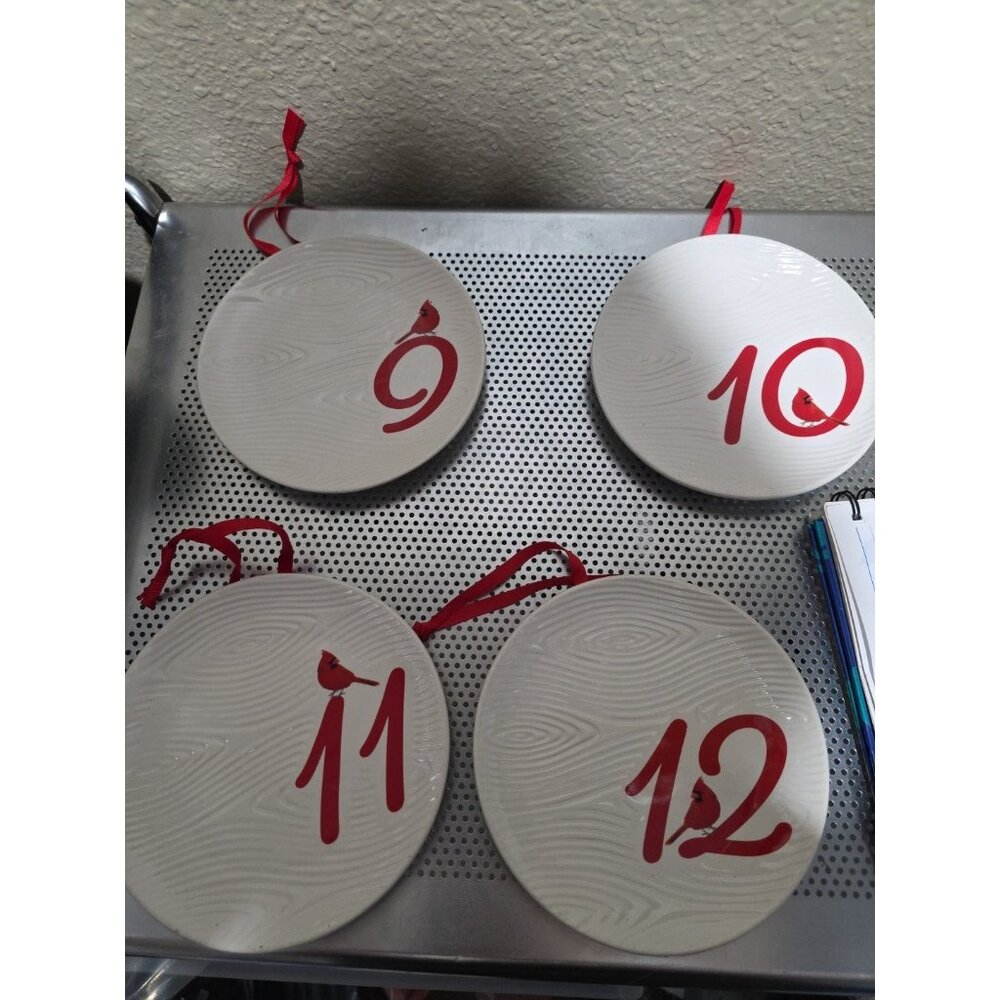 Temptations 12 Days Of Christmas Plates # 9 Thru 12